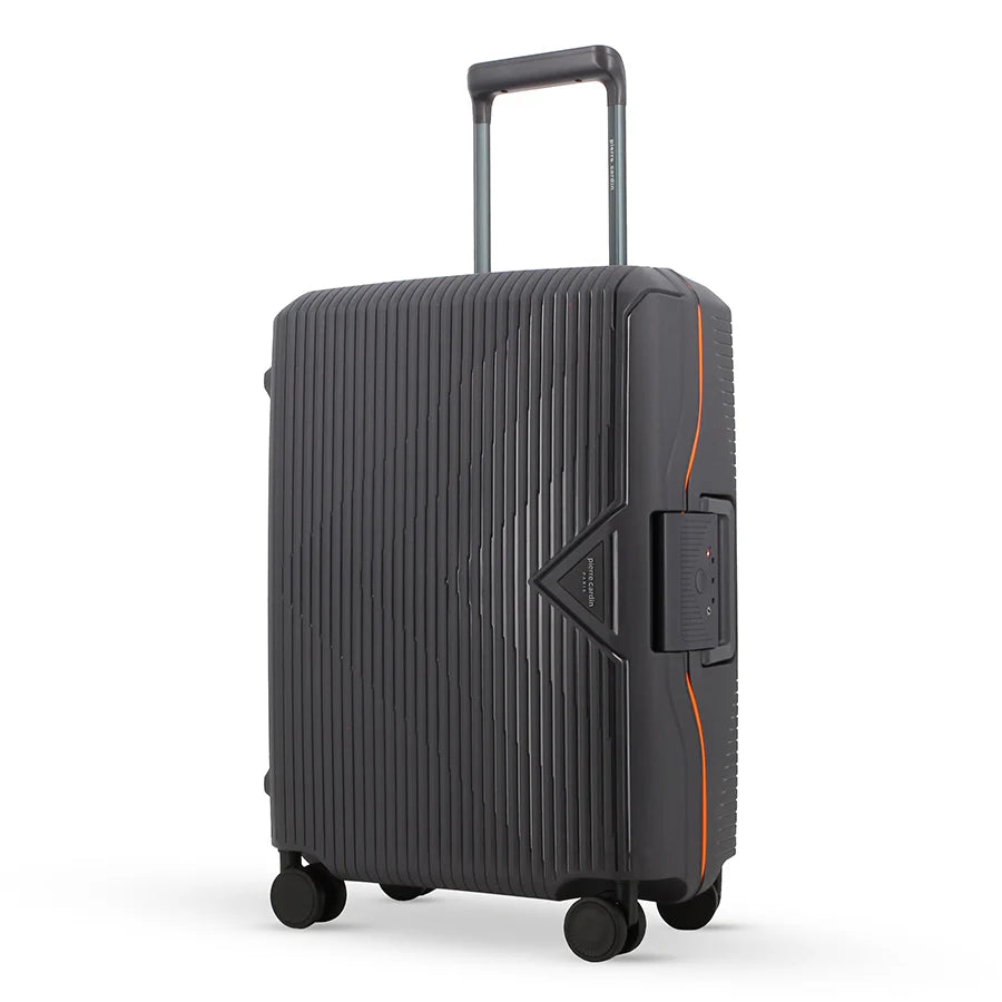 Pierre Cardin Cannes 55cm Cabin Clip Case Spinner | Charcoal