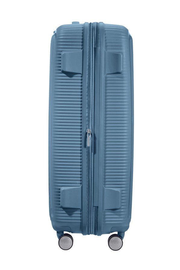 American Tourister Soundbox 3 Piece Luggage Set - Expandable | Stone Blue - KaryKase