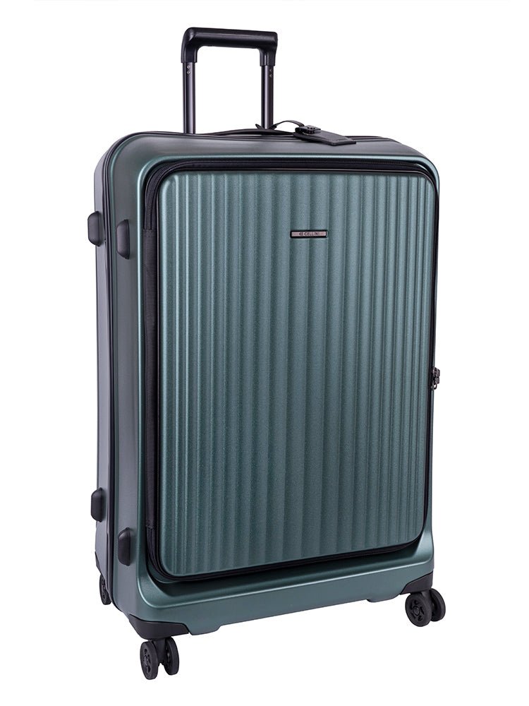 Cellini Tri Pak Large 4 Wheel Trolley Case Includes 2 Large Packing Cube | Green - KaryKase
