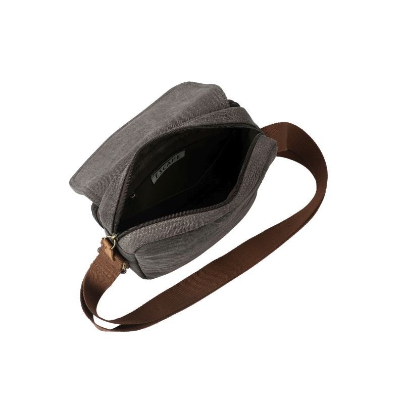 Escape Classic Canvas Utility Crossbody Bag | Dark Grey - KaryKase