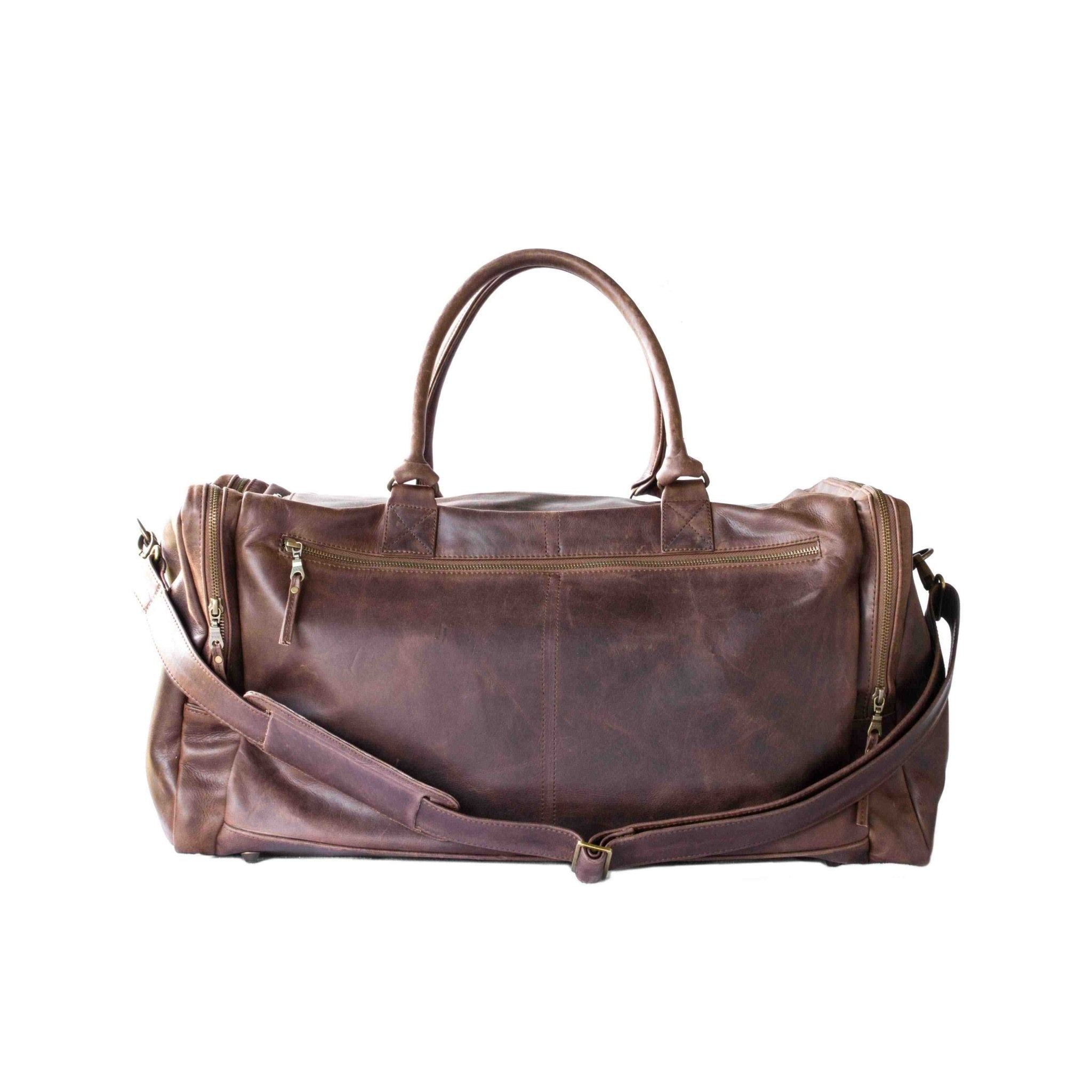 Mally Philip Leather Travel Duffel Bag | Brown - KaryKase