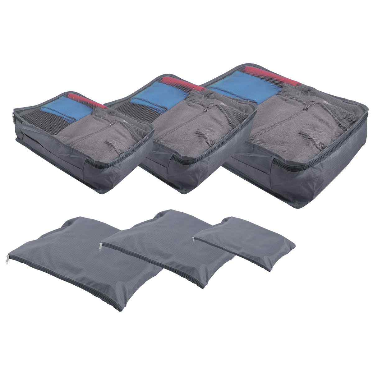 Pierre Cardin 6 Piece Travel Organiser/Packing Cubes - KaryKase