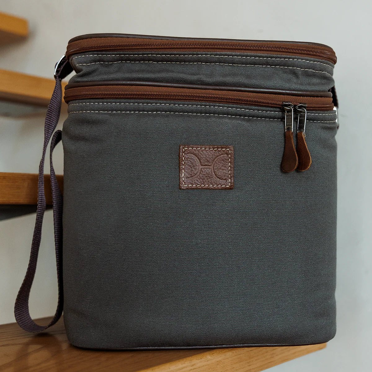Thandana Canvas & Leather Big Lunch Box Cooler - KaryKase