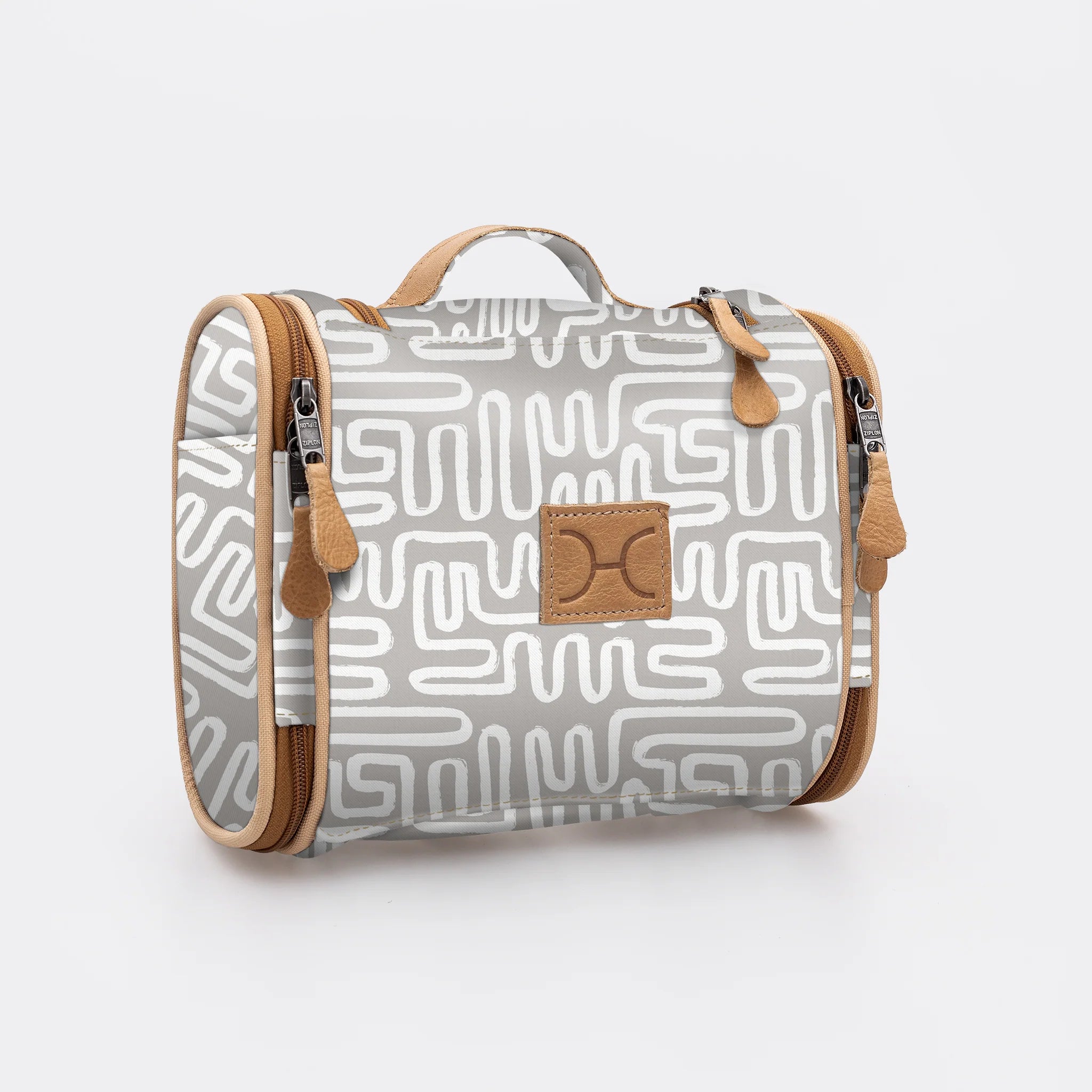 Thandana Laminated Fabric Compact Travel Vanity Bag - KaryKase