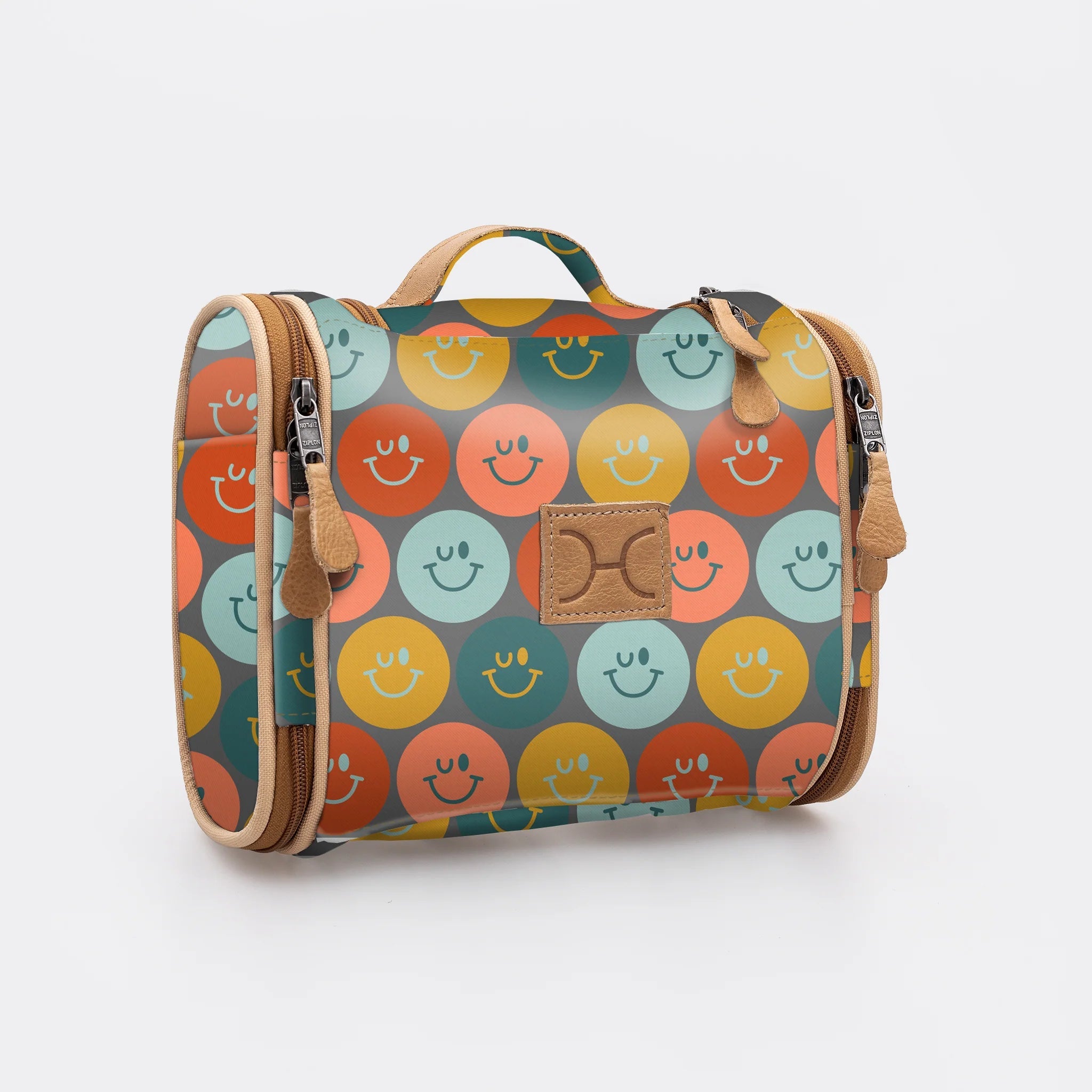 Thandana Laminated Fabric Compact Travel Vanity Bag - KaryKase