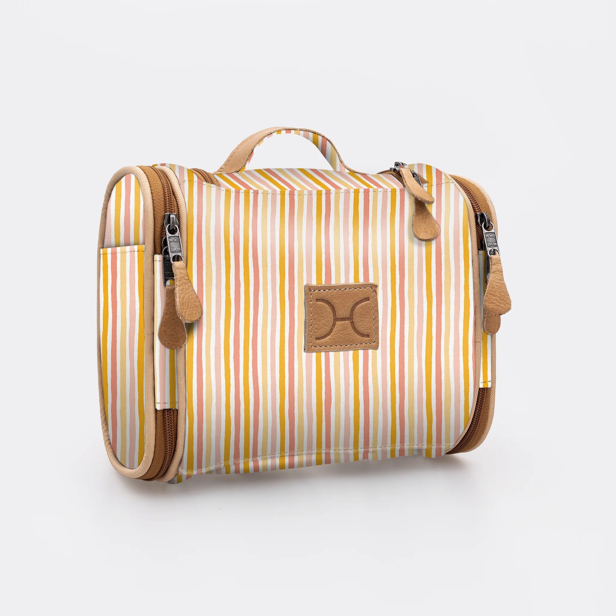 Thandana Laminated Fabric Compact Travel Vanity Bag - KaryKase