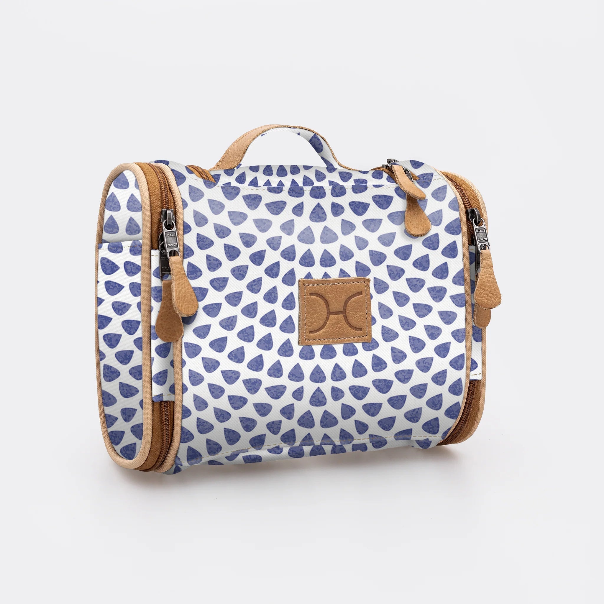 Thandana Laminated Fabric Compact Travel Vanity Bag - KaryKase