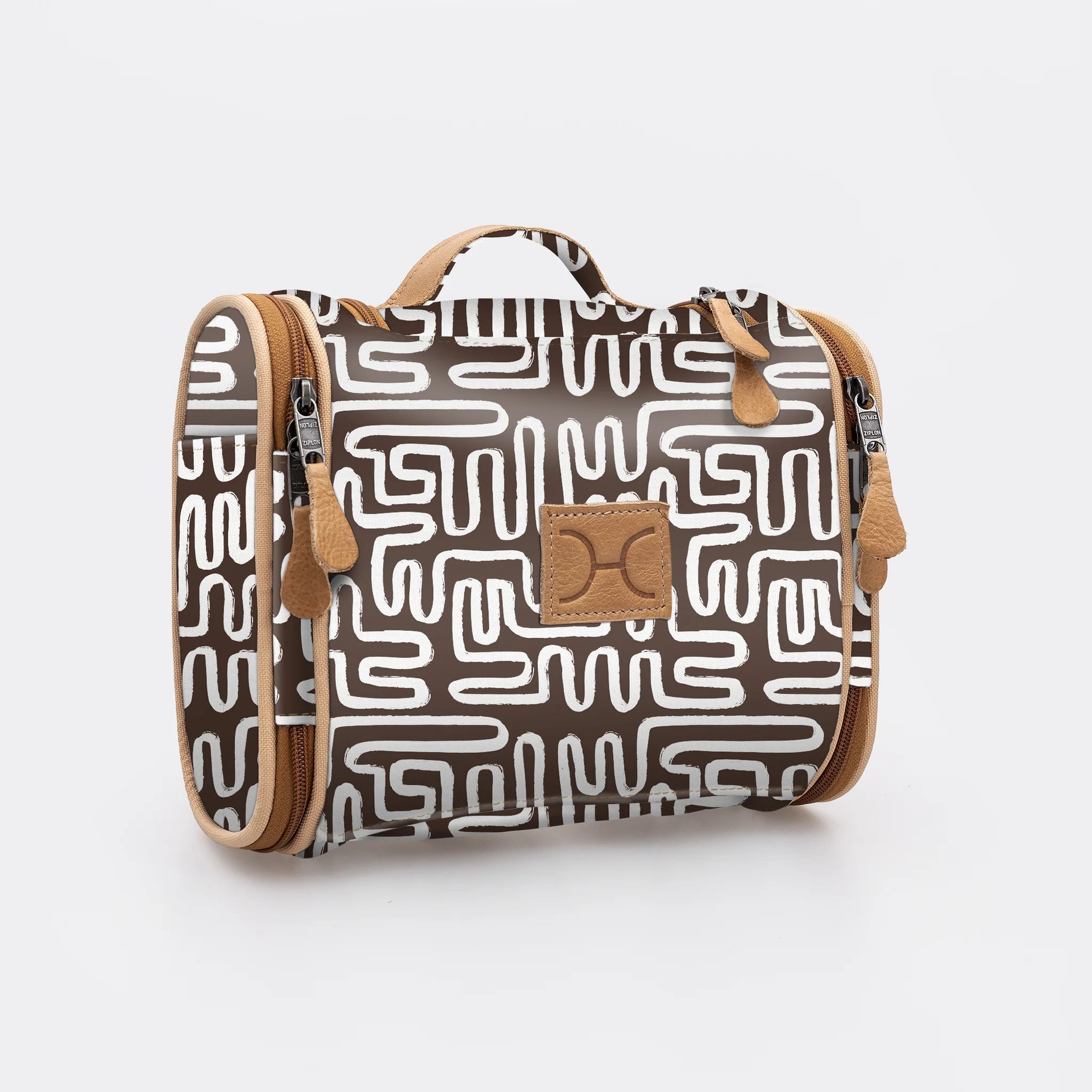 Thandana Laminated Fabric Compact Travel Vanity Bag - KaryKase