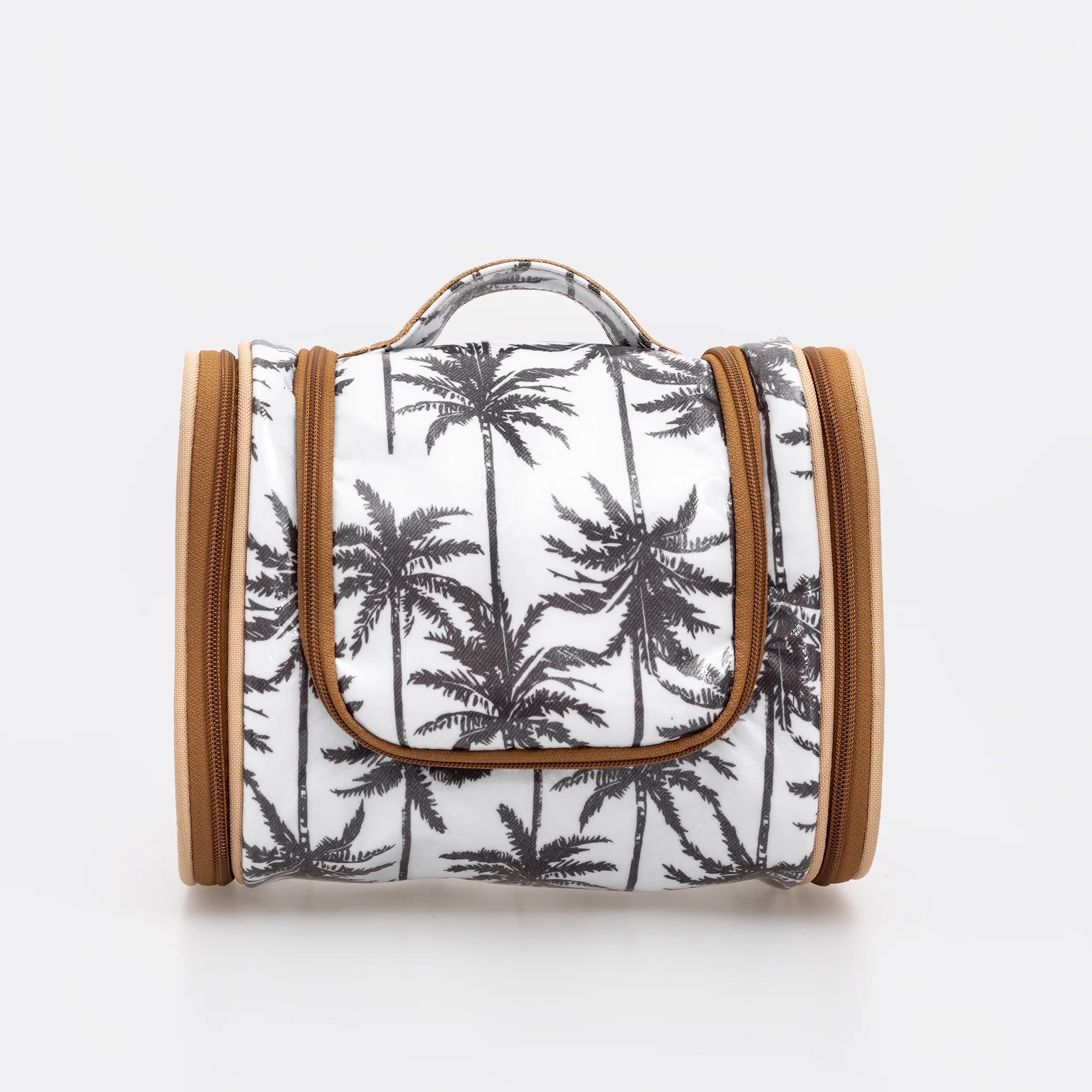 Thandana Laminated Fabric Compact Travel Vanity Bag - KaryKase