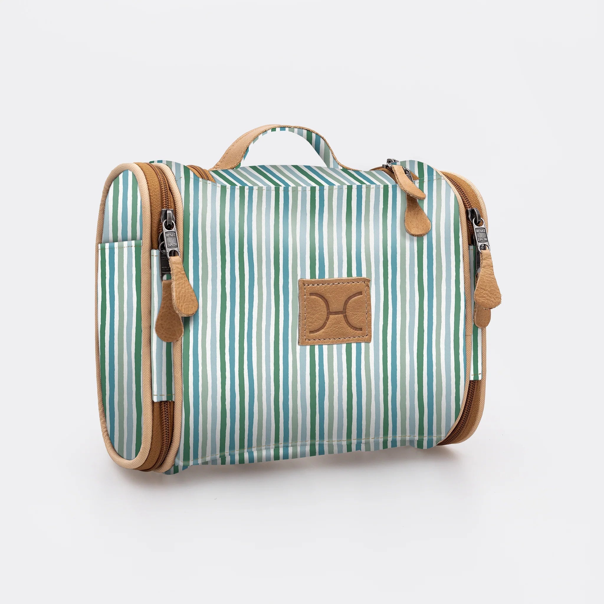 Thandana Laminated Fabric Compact Travel Vanity Bag - KaryKase