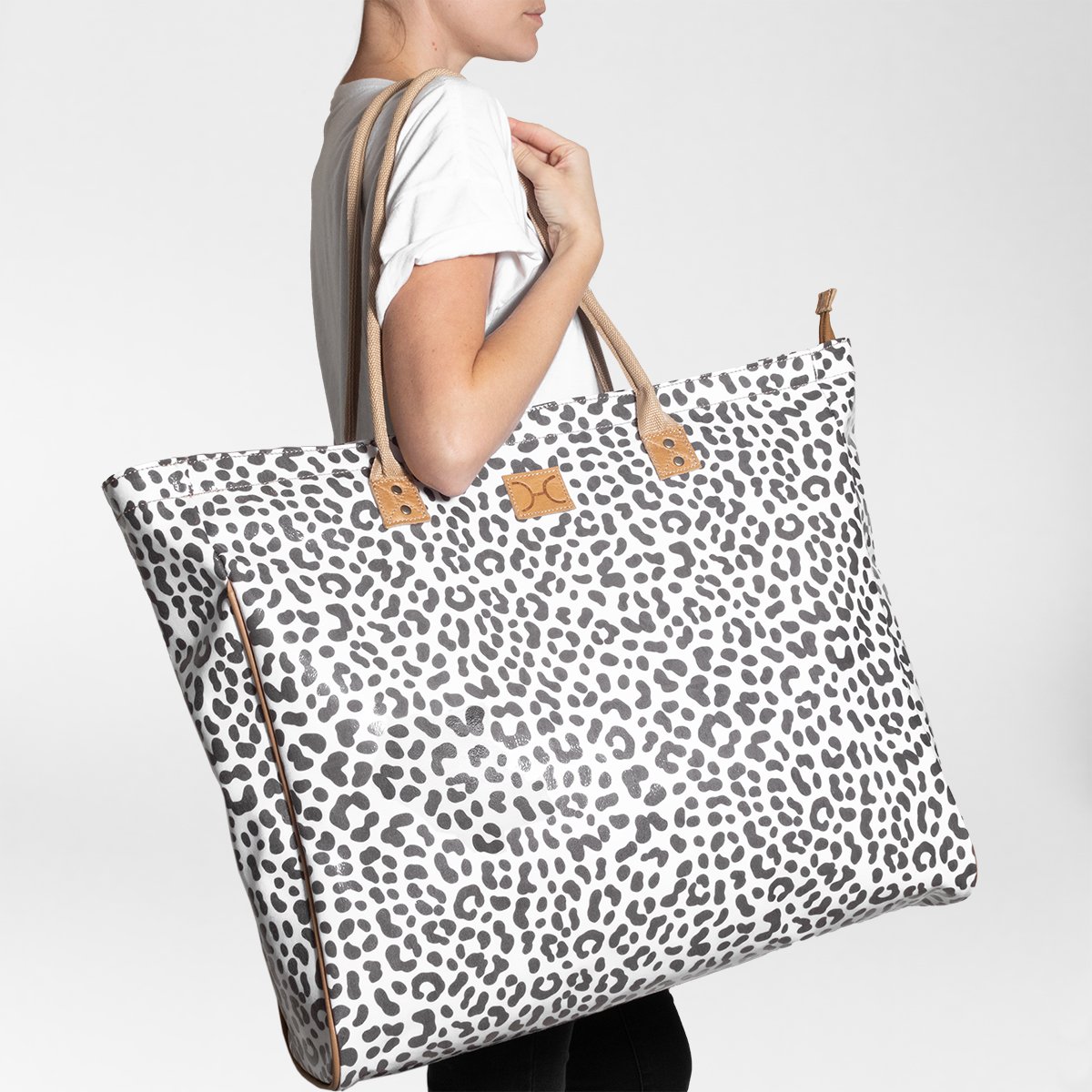 Thandana Laminated Fabric Jumbo Beach Bag - KaryKase