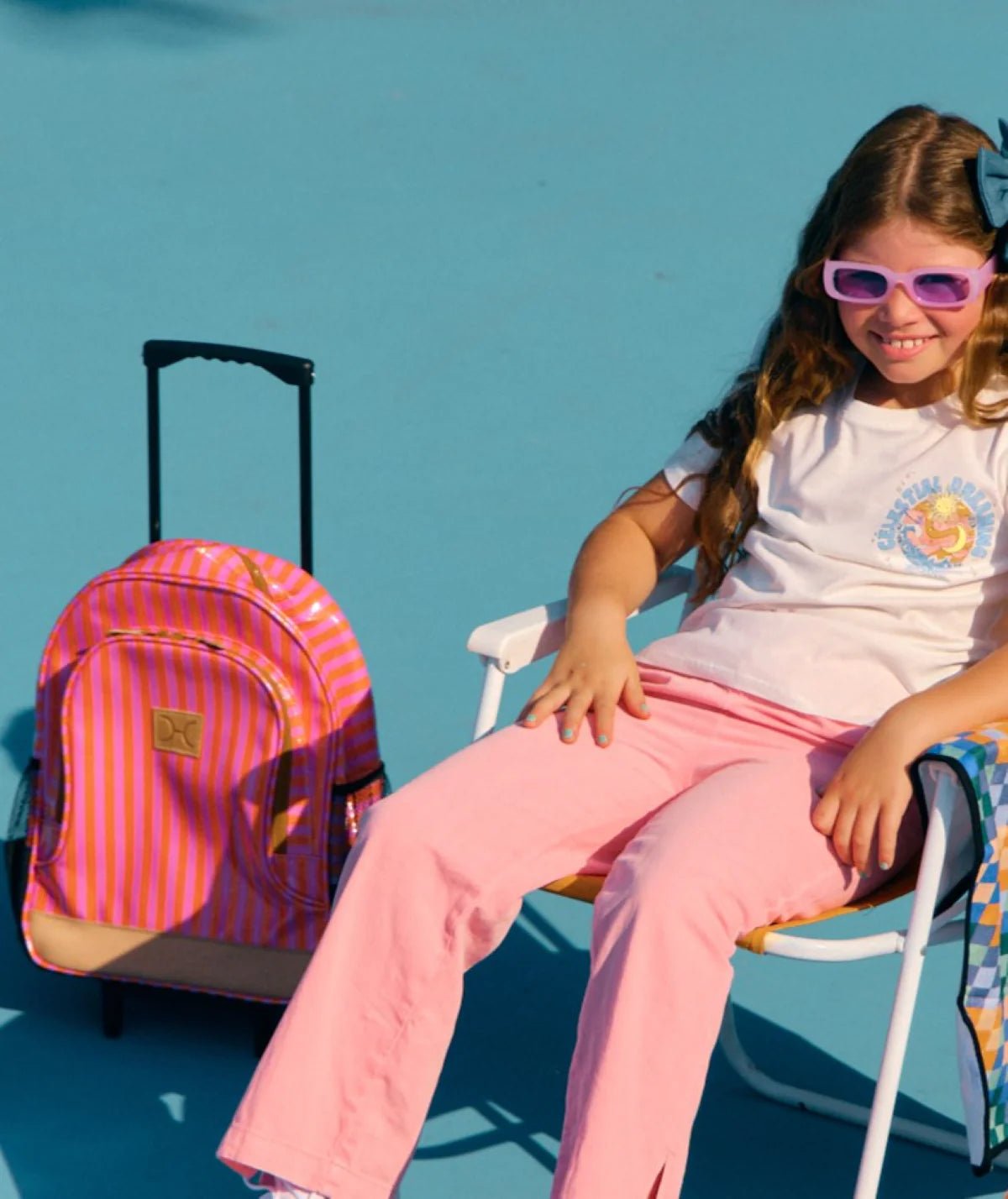 Thandana Laminated Fabric Kid's School Wheelie Backpack - KaryKase