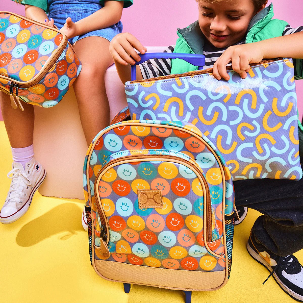 Thandana Laminated Fabric Kid's School Wheelie Backpack - KaryKase