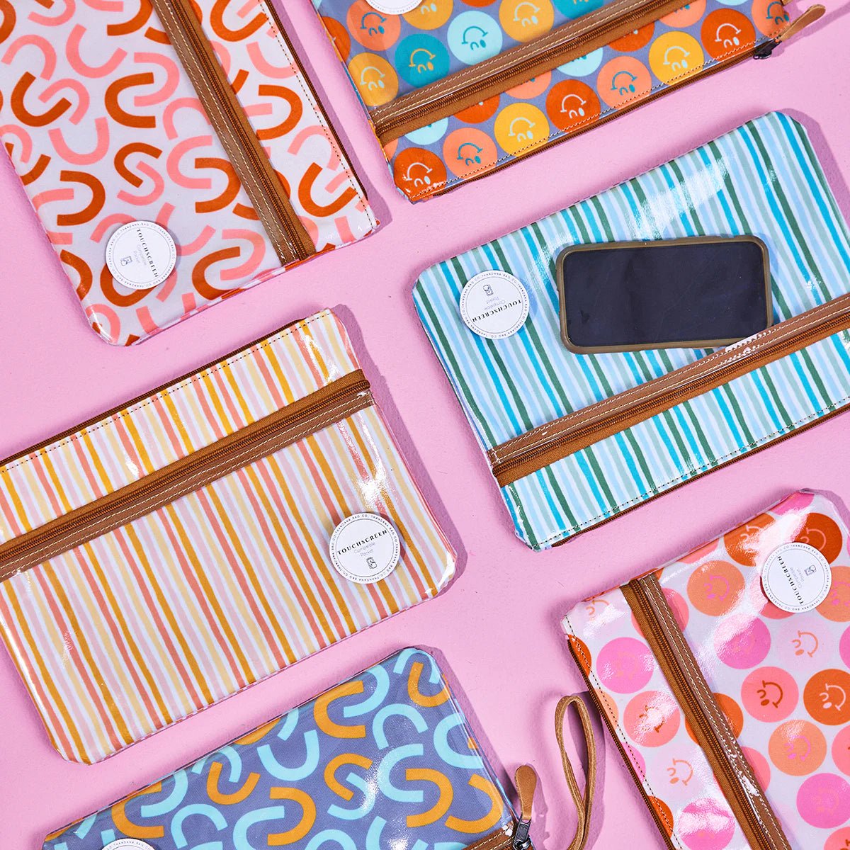Thandana Laminated Fabric Kids Sticky Fingers Clear Pouch - KaryKase