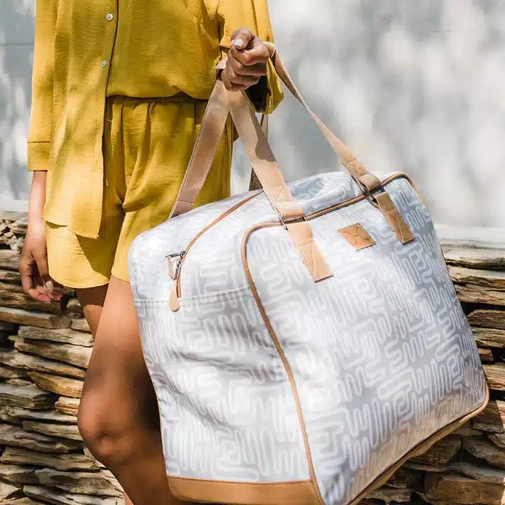 Thandana Laminated Fabric Large Weekender Bag - KaryKase