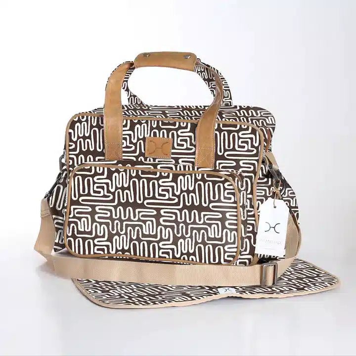 Thandana Laminated Fabric Nappy Bag | Multiple Colour Options - KaryKase