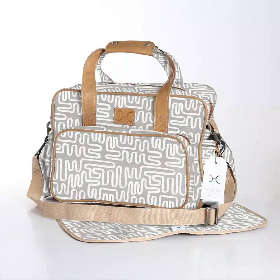 Thandana Laminated Fabric Nappy Bag | Multiple Colour Options - KaryKase