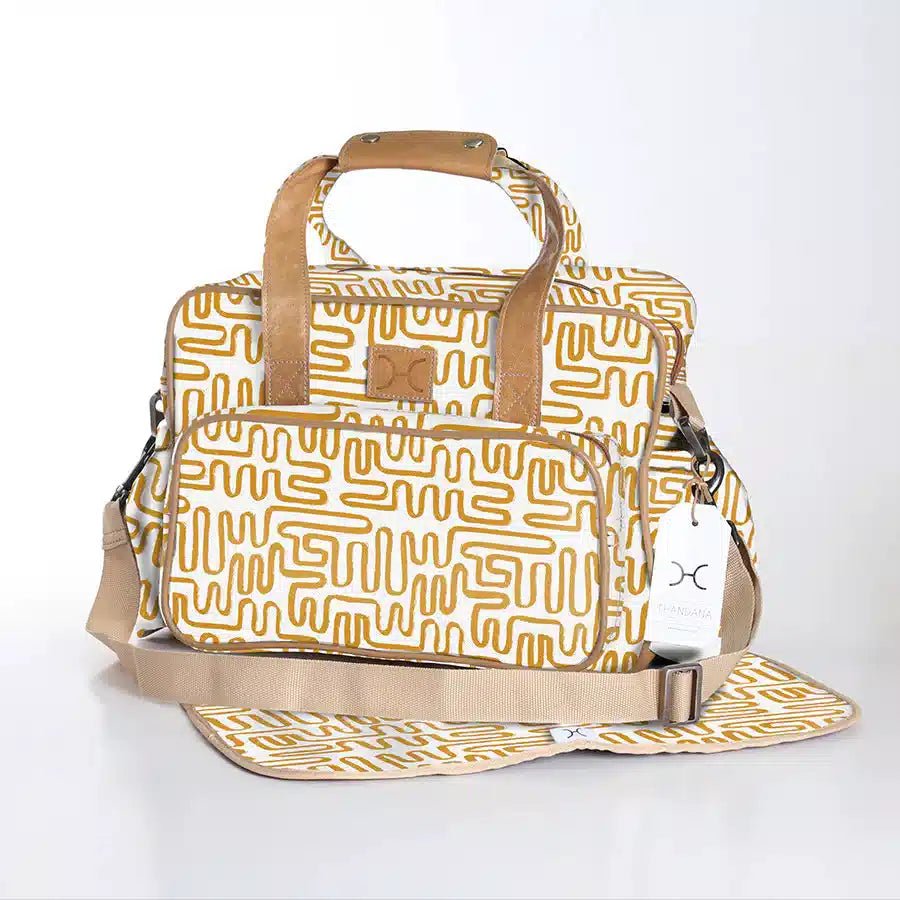 Thandana Laminated Fabric Nappy Bag | Multiple Colour Options - KaryKase