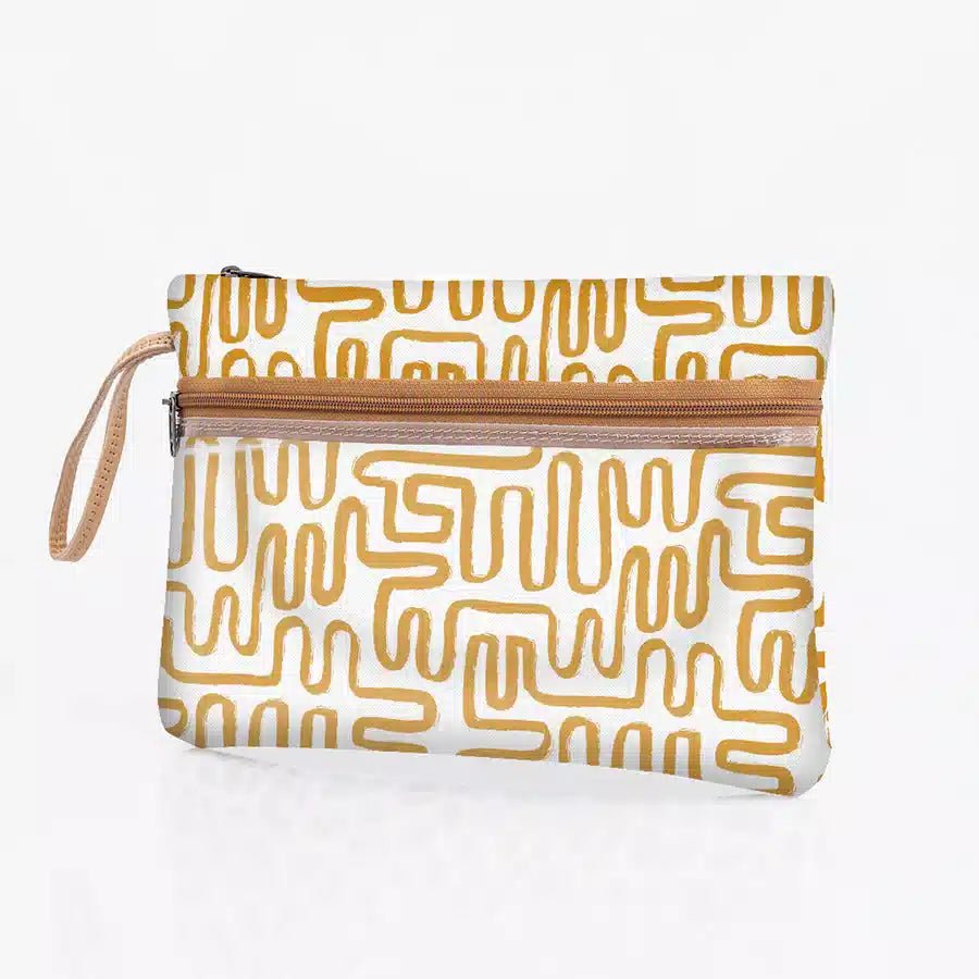 Thandana Laminated Fabric Sticky Fingers Clear Pouch - KaryKase