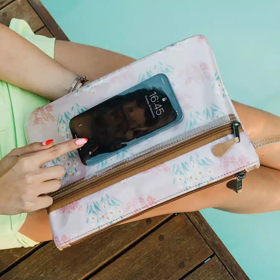 Thandana Laminated Fabric Sticky Fingers Clear Pouch - KaryKase