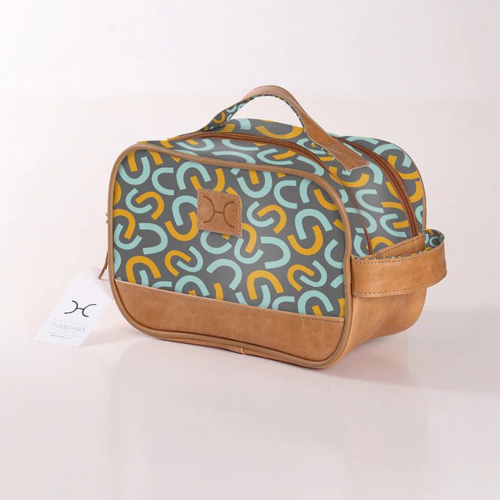 Thandana Laminated Fabric Vanity Bag - KaryKase