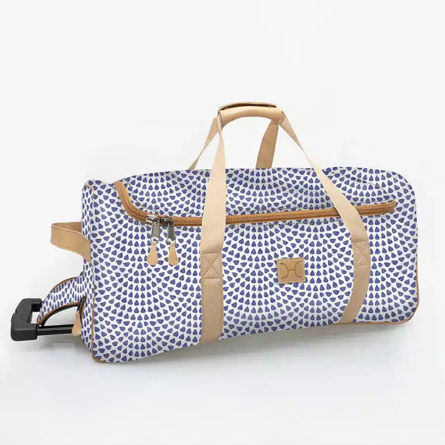 Thandana Laminated Fabric Wheeled Duffel Bag - KaryKase