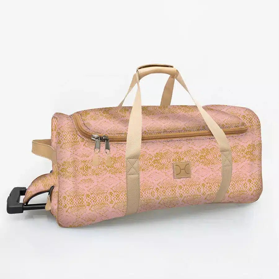 Thandana Laminated Fabric Wheeled Duffel Bag - KaryKase