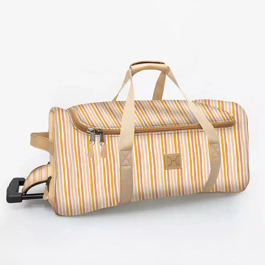 Thandana Laminated Fabric Wheeled Duffel Bag - KaryKase