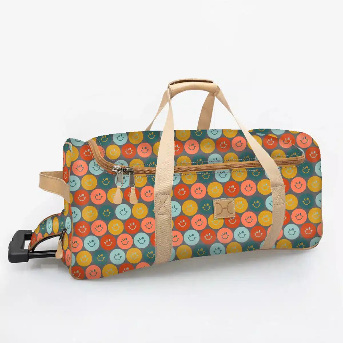 Thandana Laminated Fabric Wheeled Duffel Bag - KaryKase