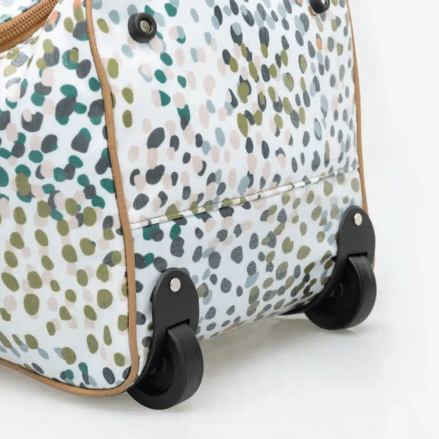 Thandana Laminated Fabric Wheeled Duffel Bag - KaryKase