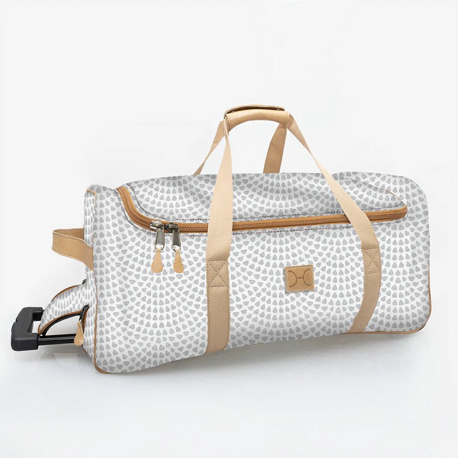 Thandana Laminated Fabric Wheeled Duffel Bag - KaryKase