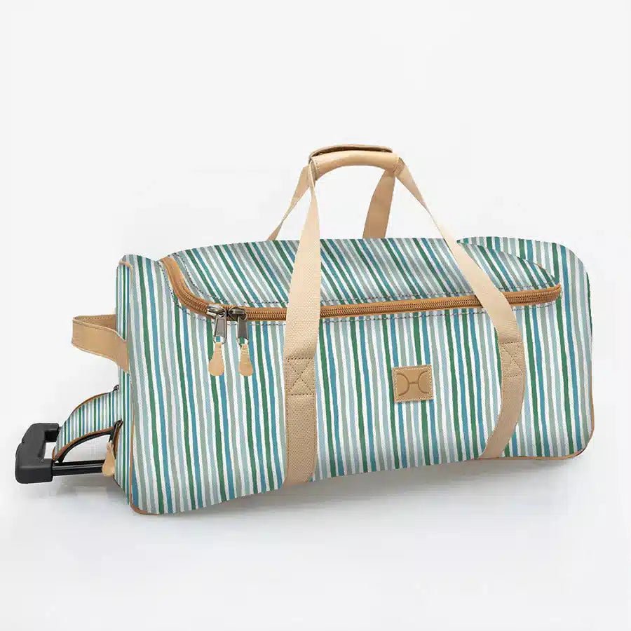Thandana Laminated Fabric Wheeled Duffel Bag - KaryKase