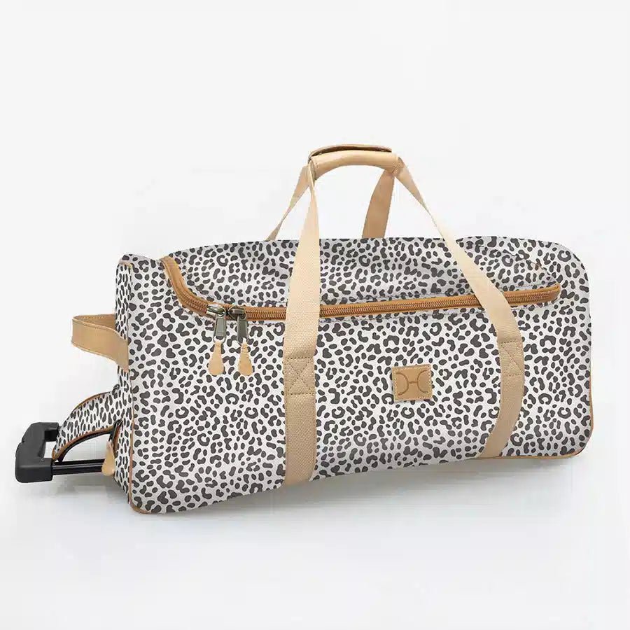 Thandana Laminated Fabric Wheeled Duffel Bag - KaryKase