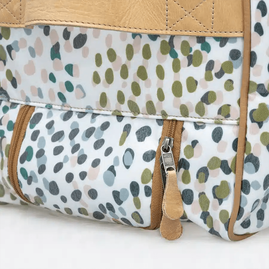 Thandana Laminated Fabric Wheeled Duffel Bag - KaryKase