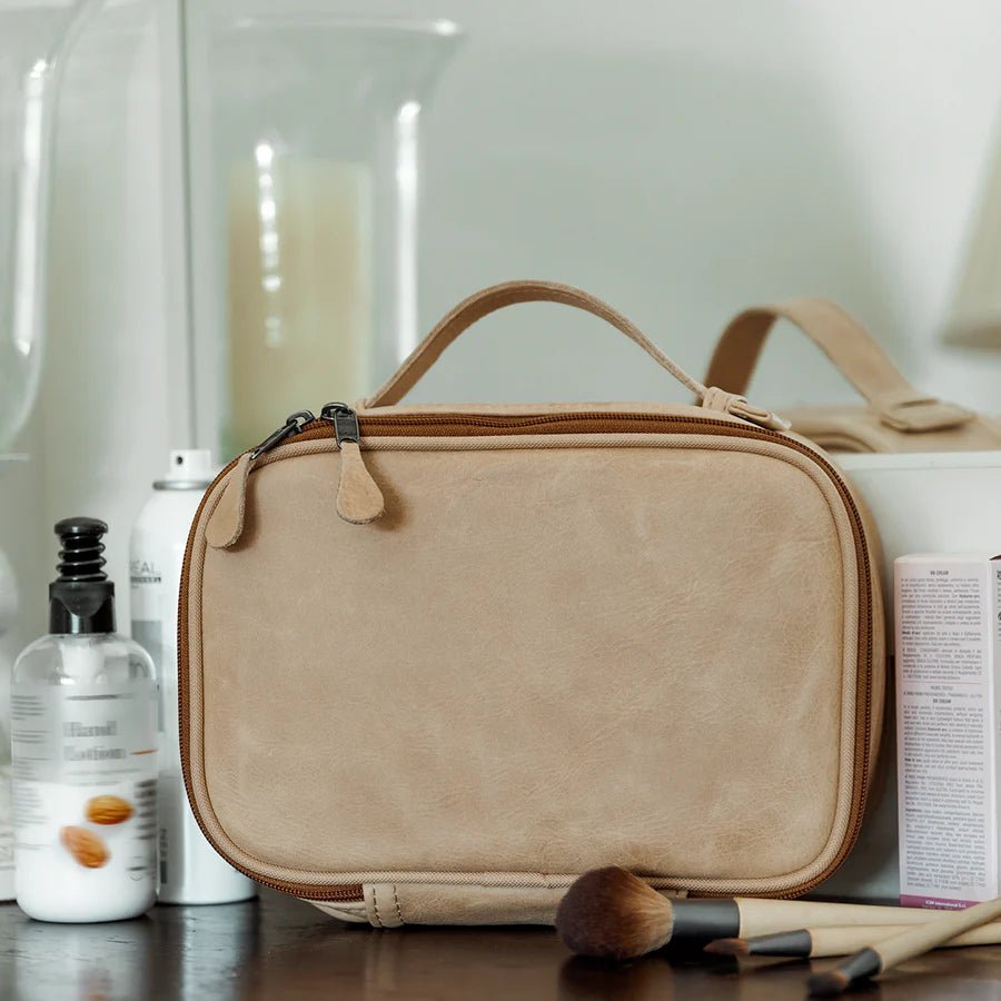Thandana Leather Box Vanity Case - KaryKase
