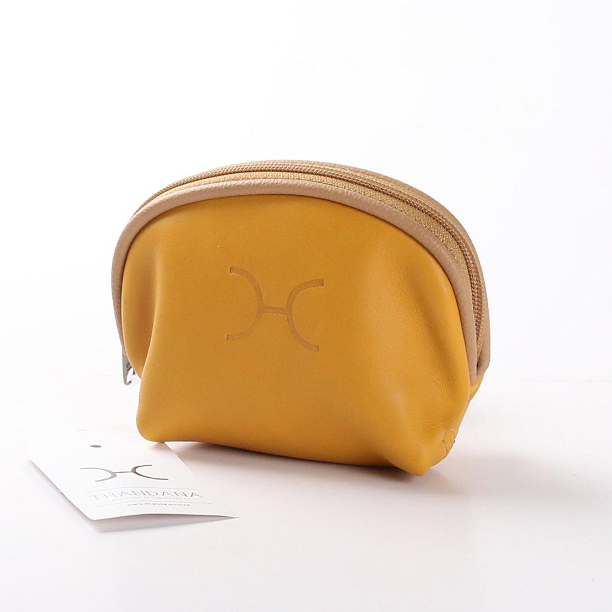 Thandana Leather Makeup Pouch - KaryKase