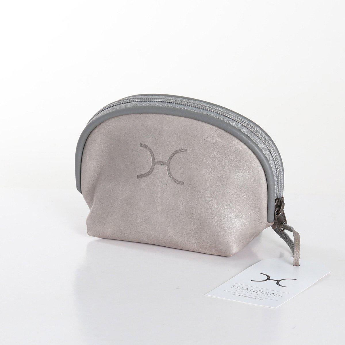 Thandana Leather Makeup Pouch - KaryKase