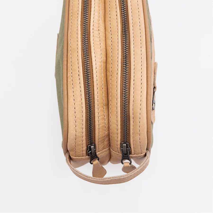 Thandana Mens Double Zip Vanity Wax Canvas Case - KaryKase