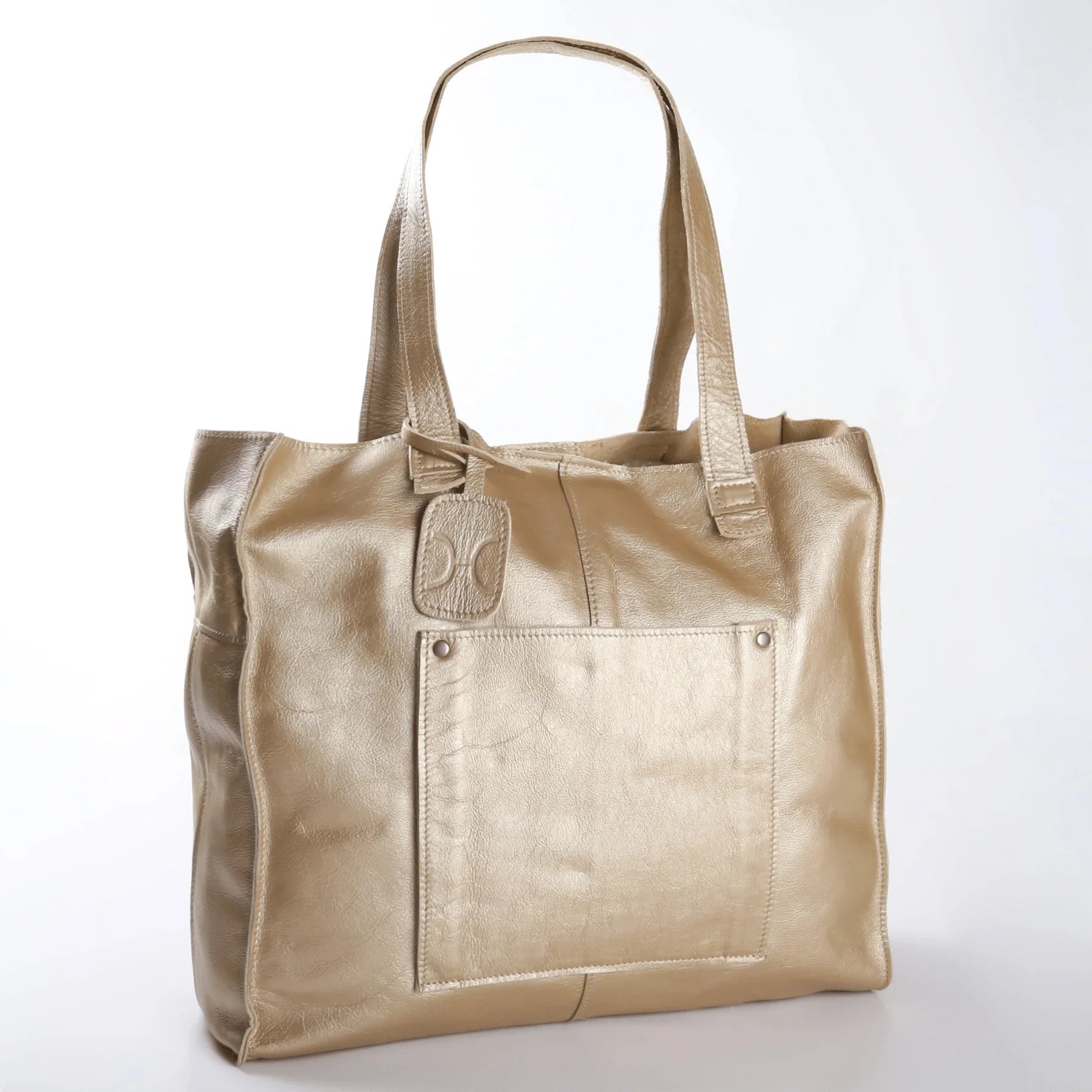 Thandana Zippered Tote Leather Handbag - KaryKase