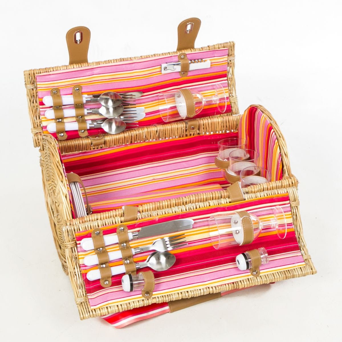Yuppie Gift Baskets Fiesta Picnic Basket (5 Persons) - KaryKase