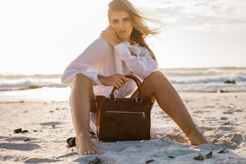 Zemp Bastille Grab and Go Handbag | Waxy Brown - KaryKase