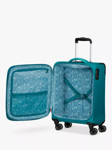 American Tourister Pulsonic 55cm Cabin Spinner - Expandable | Stone Teal - KaryKase