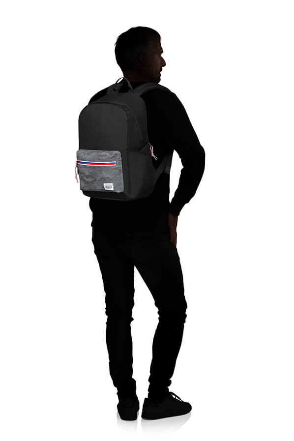American Tourister UpBeat Backpack Zip | Camo Black - KaryKase