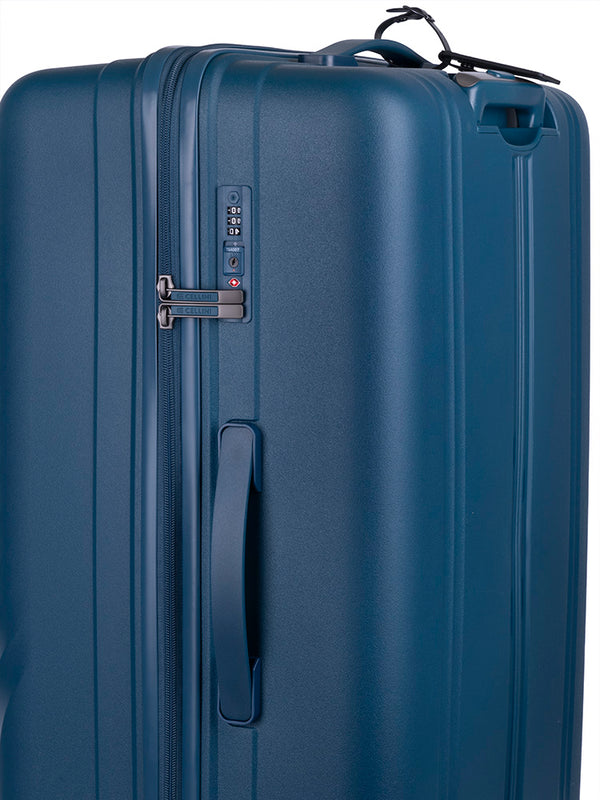 Cellini Xpedition Large Volume 4 Wheel Trolley Trunk | Navy