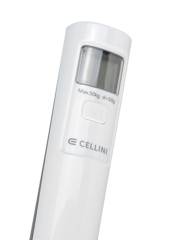 Cellini Battery Free Luggage Scale | White