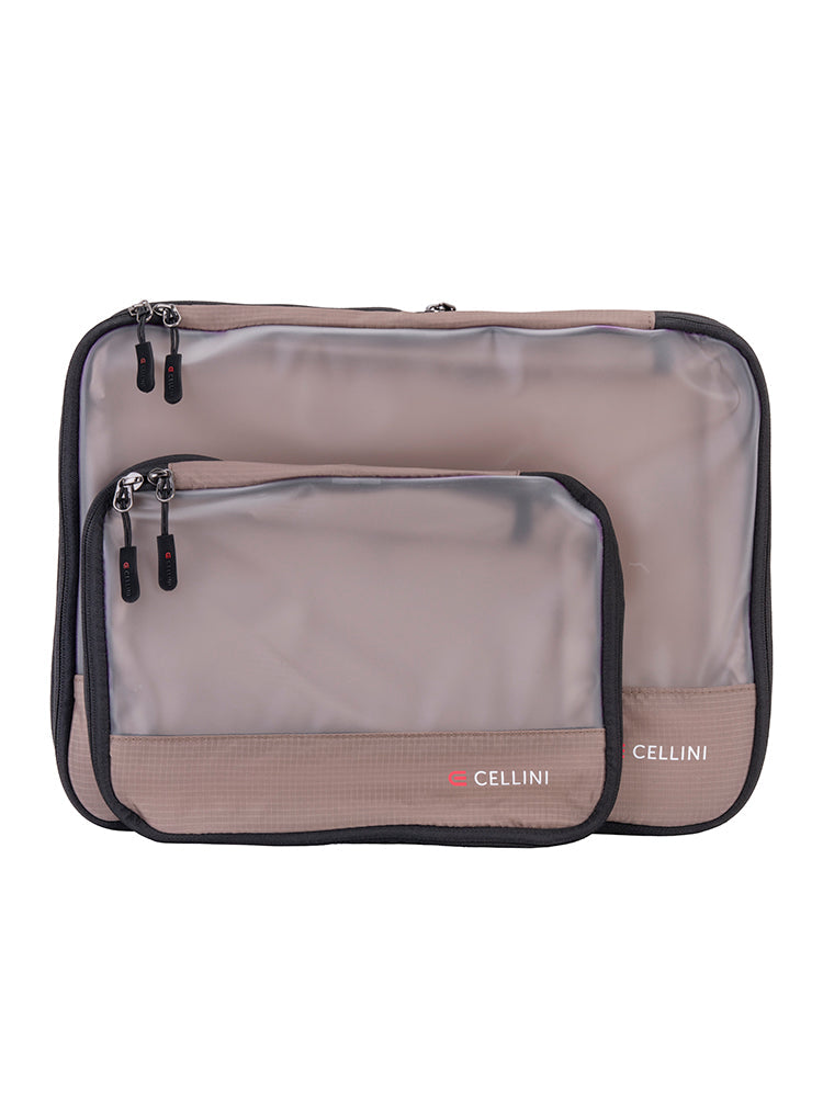 Cellini 2 Pack Packing Cubes; Large and Medium | Ginger