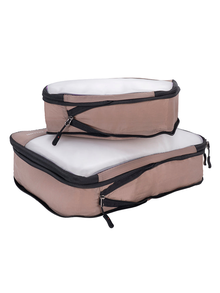 Cellini 2 Pack Packing Cubes; Large and Medium | Ginger