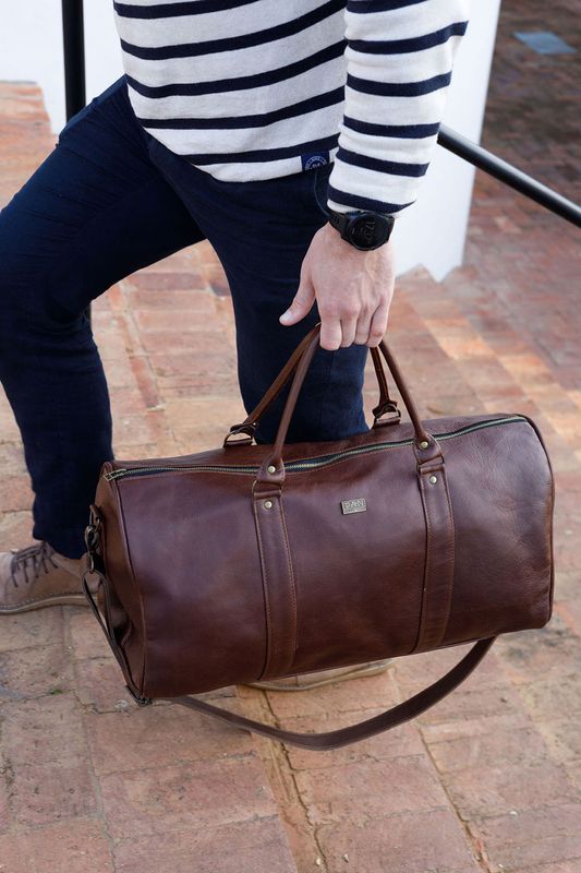 Tan Leather Goods Arthur Duffel Bag