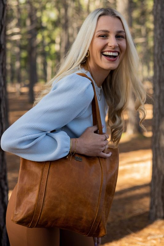 Tan Leather Goods Judy Handbag