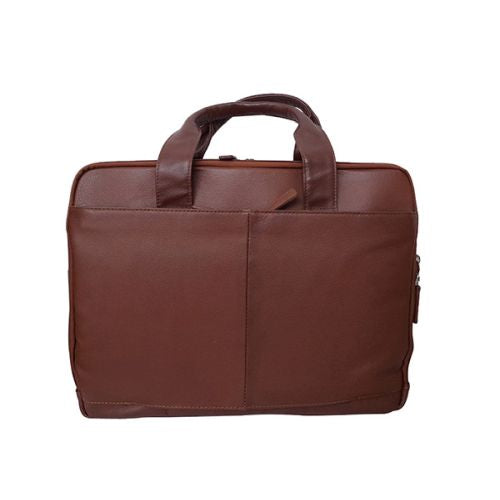 Bermuda  Napoli Genuine Leather Laptop Bag| Brown - KaryKase